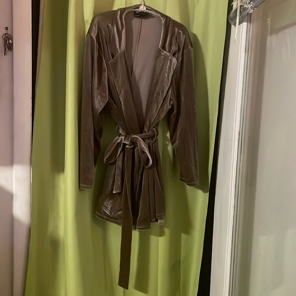 ASOS plus size tie jacket